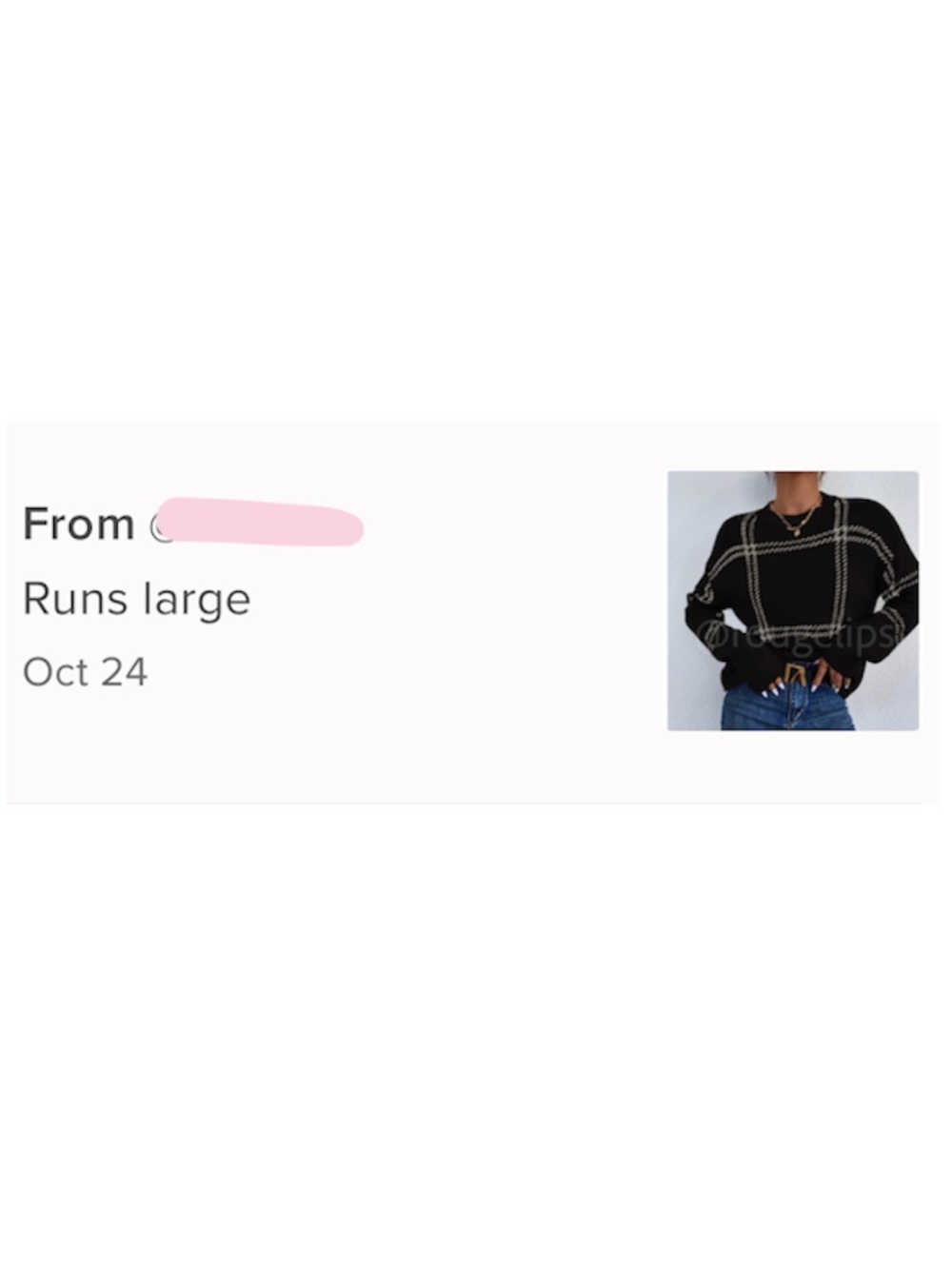 Grid Plaid Pattern Black Knit Crew Neck Pullover Sweater - Picture 9 of 9